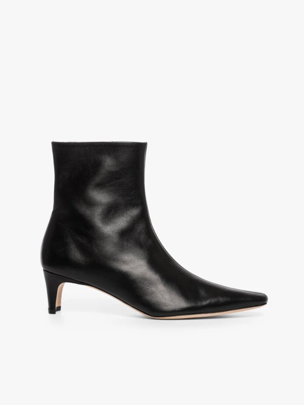 Staud Wally Leather Ankle Boots Black 37 - Picture 16 of 16
